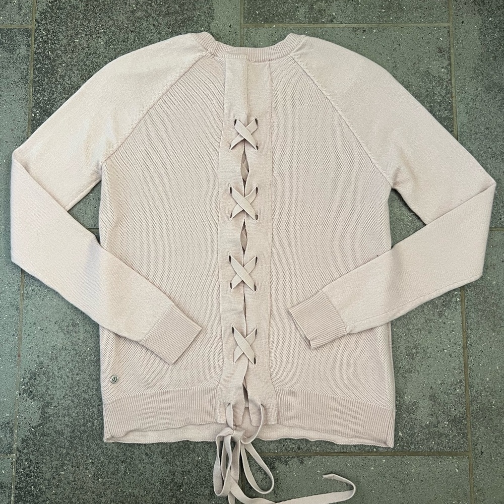 Lululemon Tied To You Sweater
Misty Pink. Size 4. EUC - Picture 9 of 13